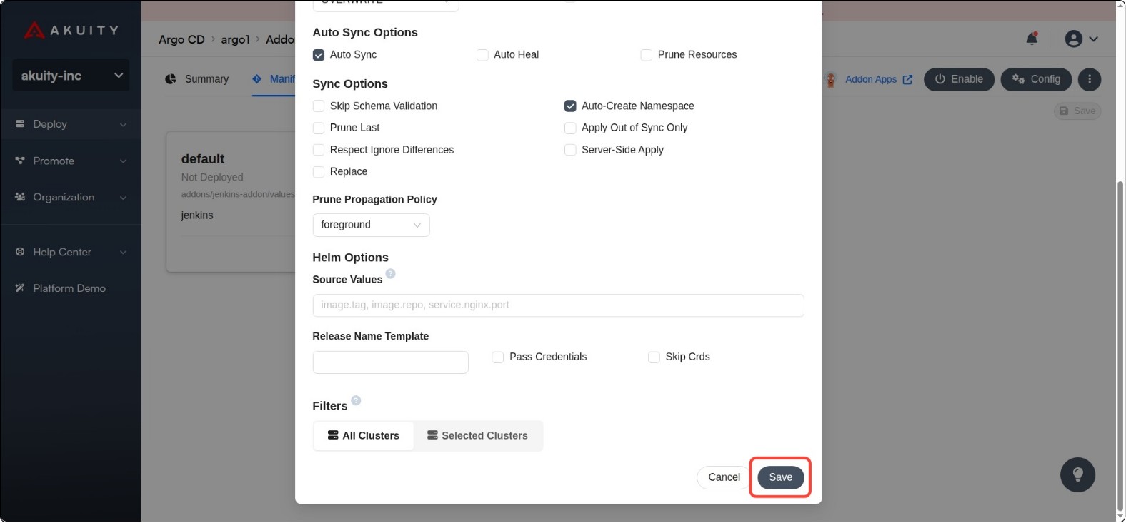 Addon Configuration