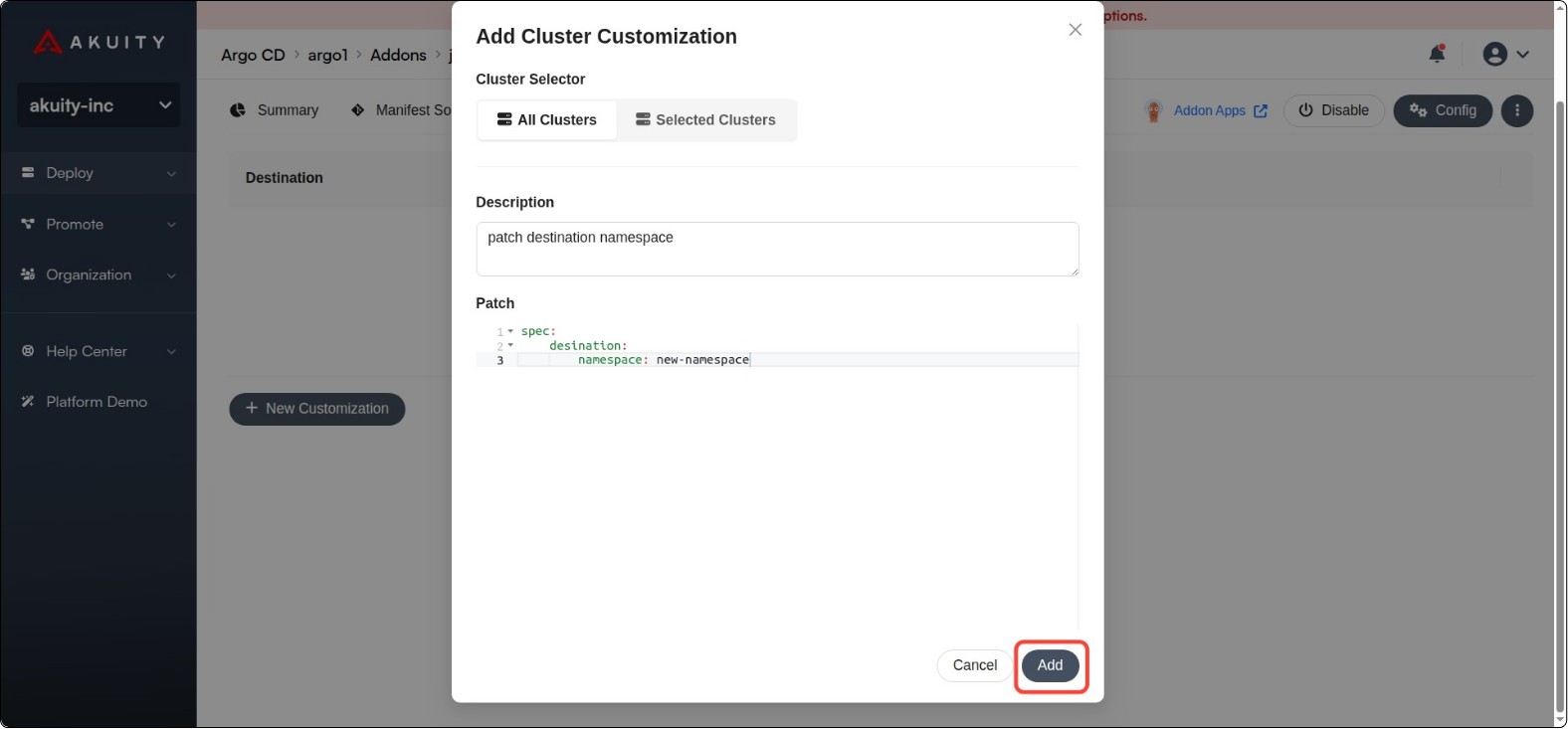 Addon Application