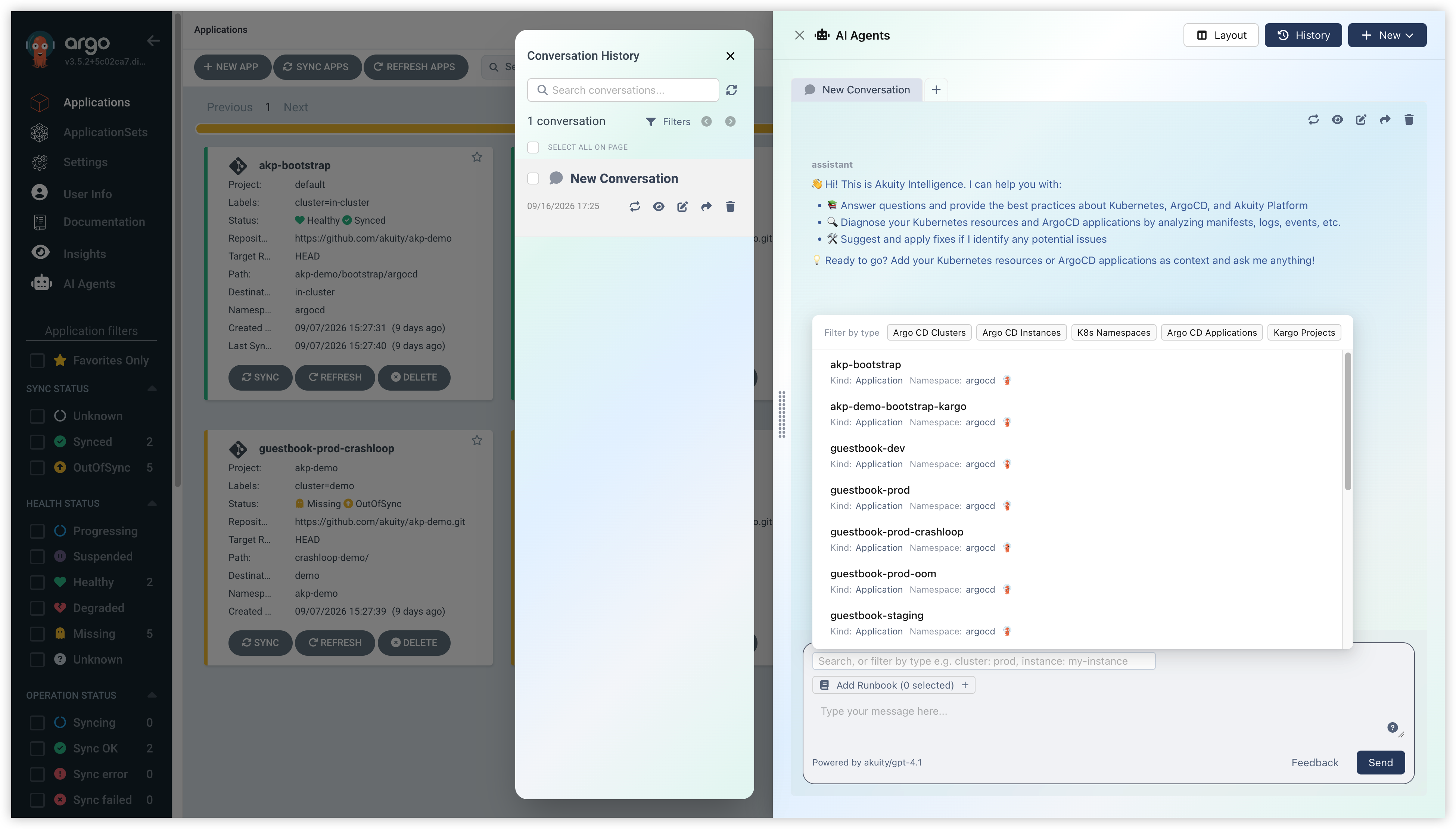 Context selection