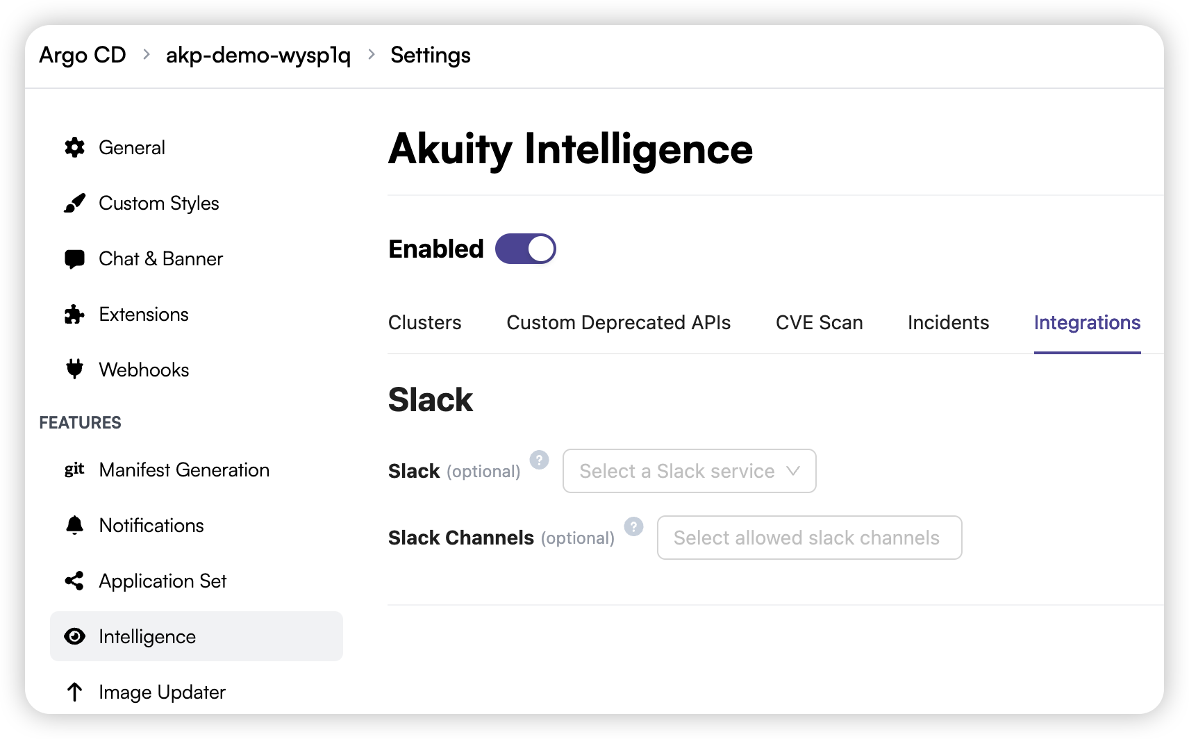 Configure Slack Channels