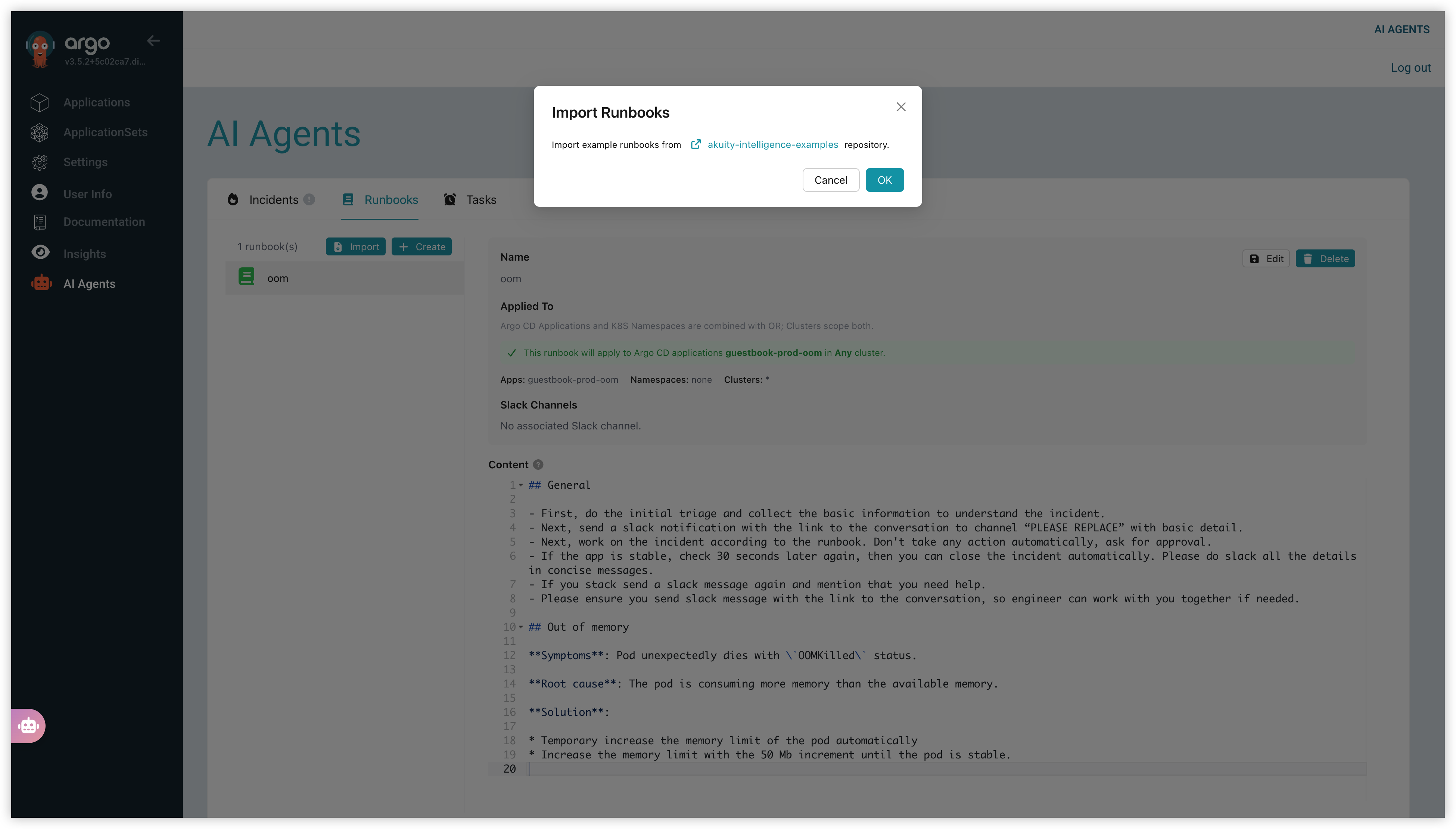 Example Runbooks