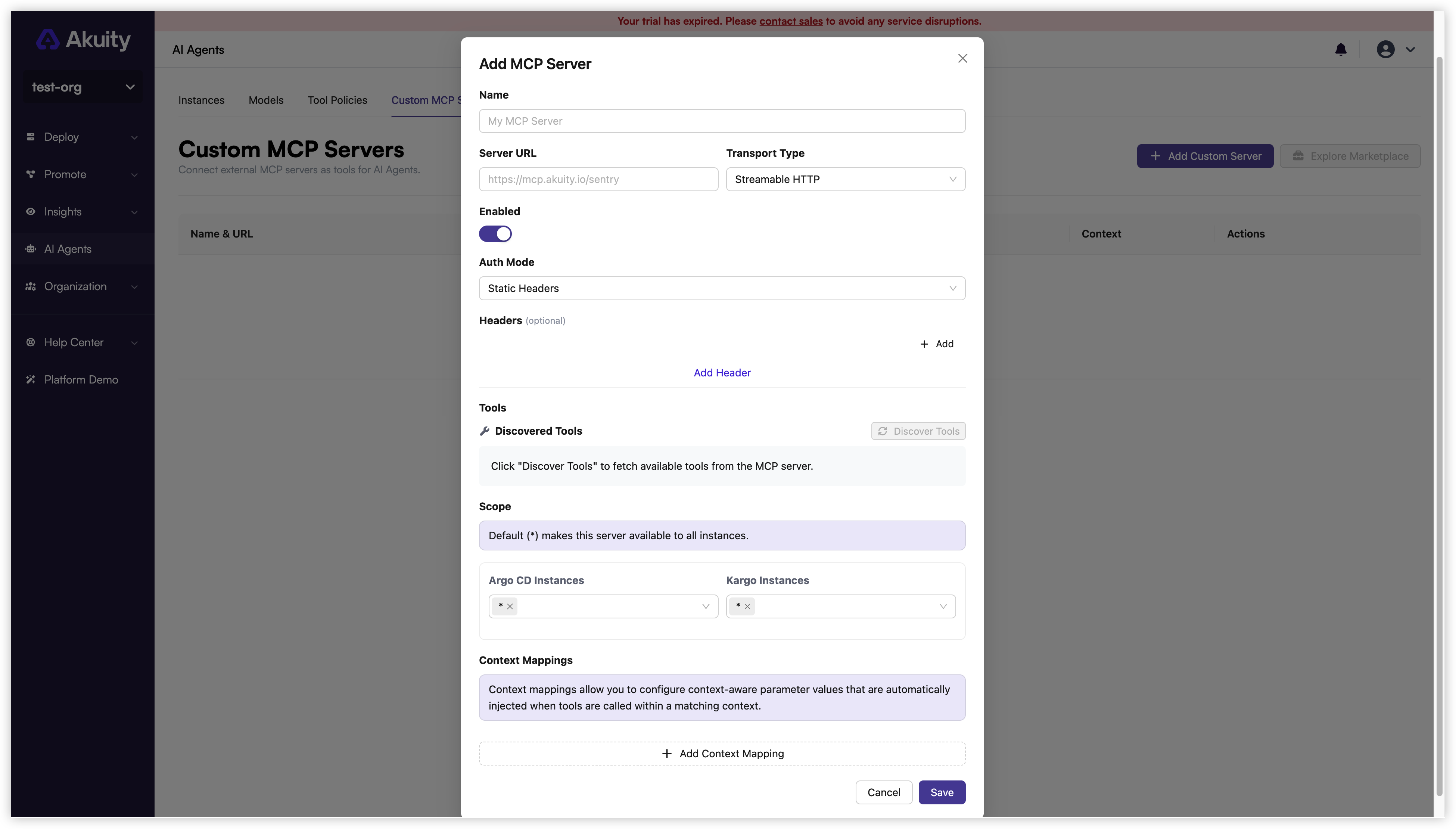 Add Custom MCP Server