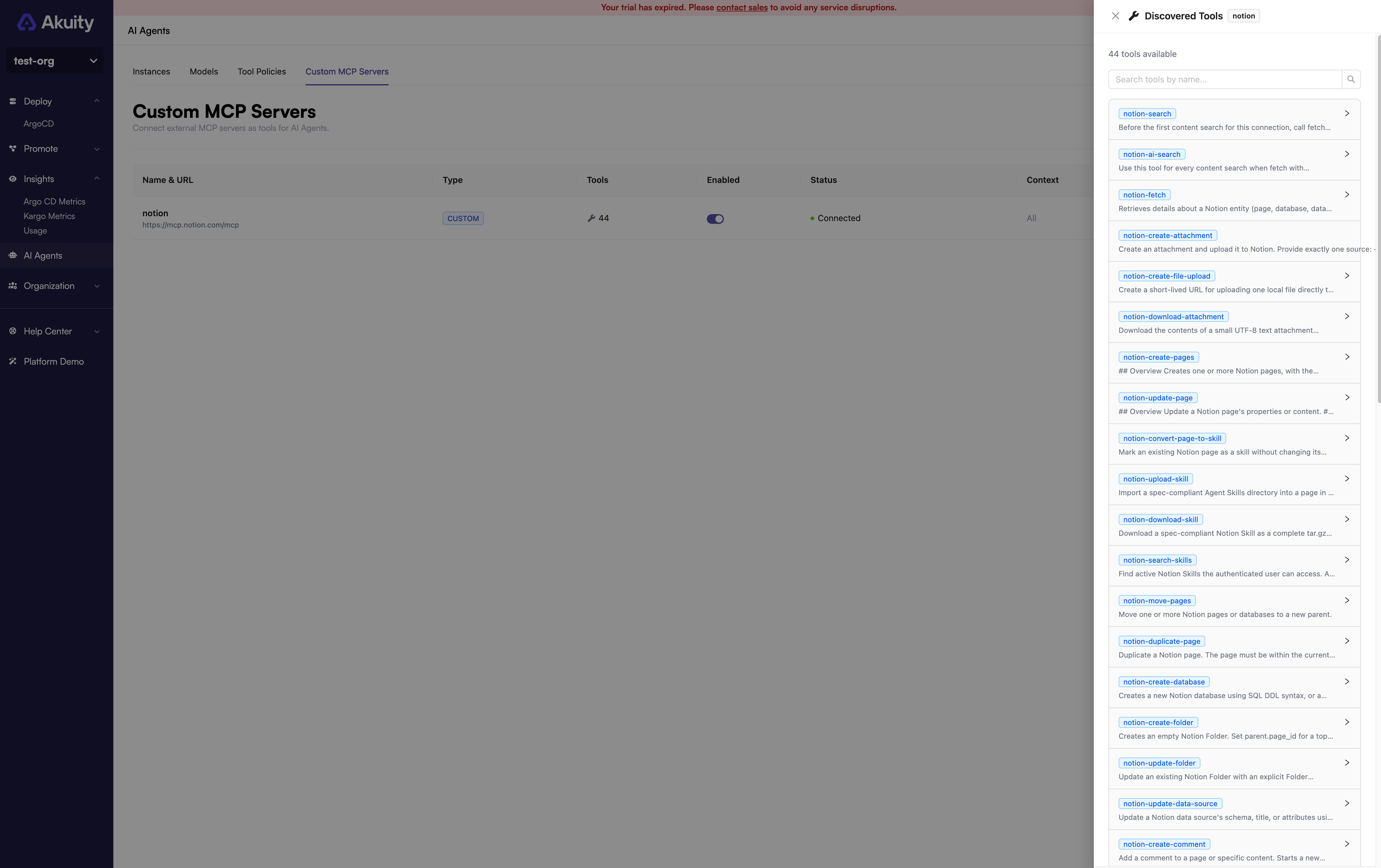 List MCP Server Tools