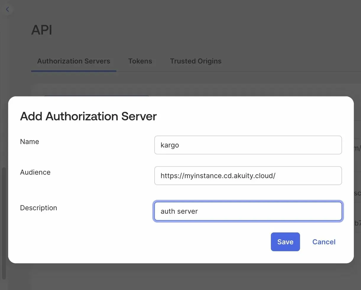 Adding the custom Authorization Server