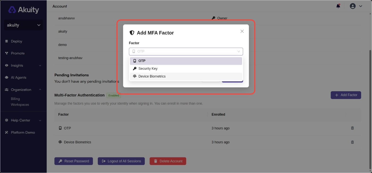 MFA Factors