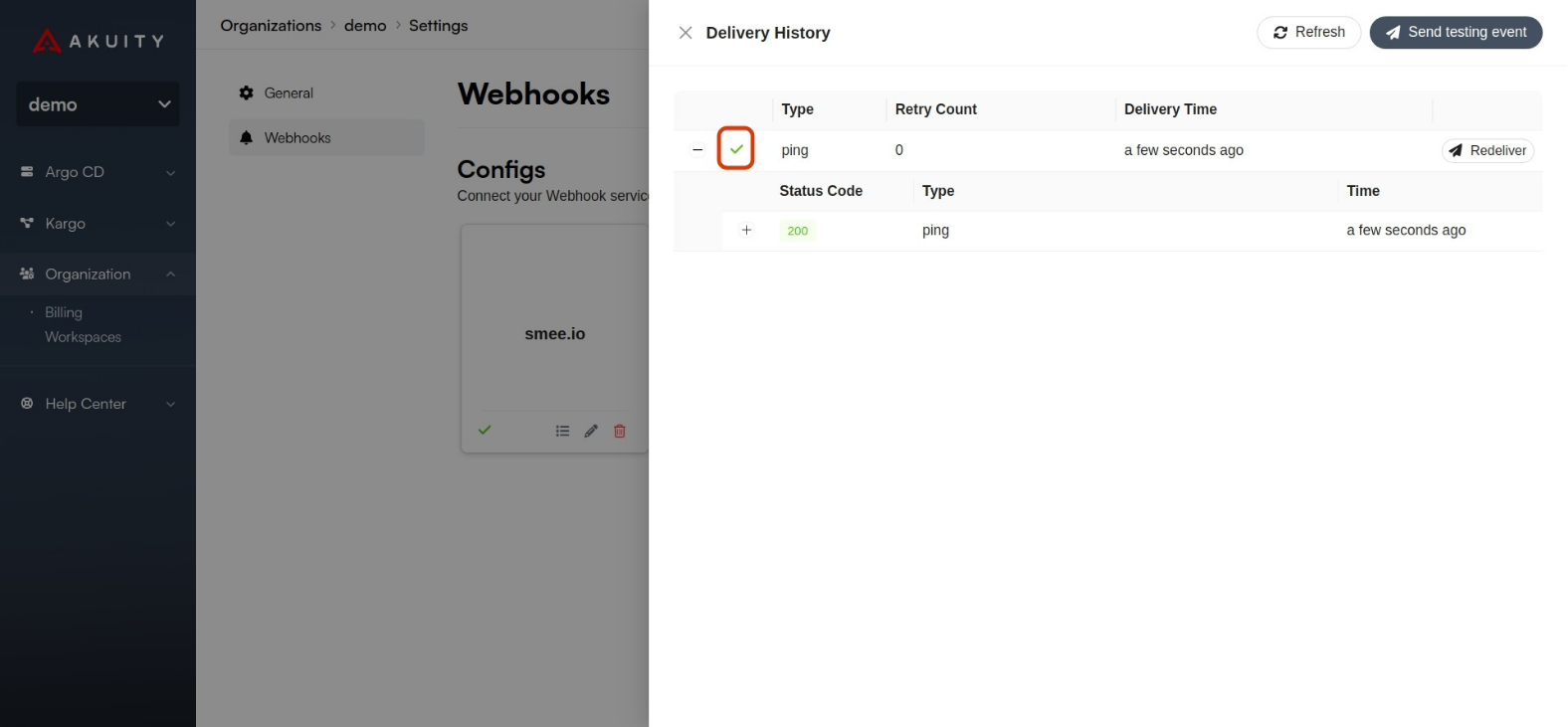 Webhook Testing Response