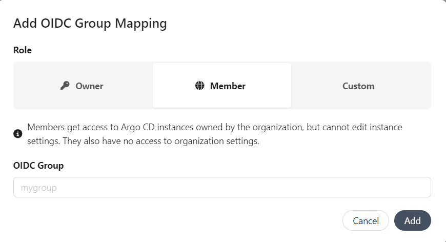 Add OIDC Group Mapping