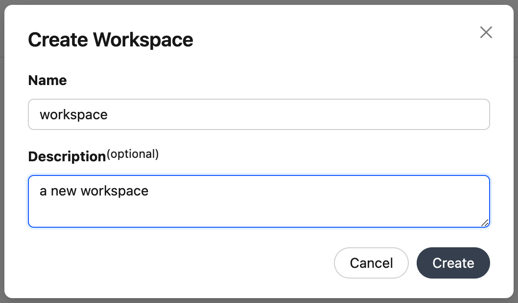 Add Workspace