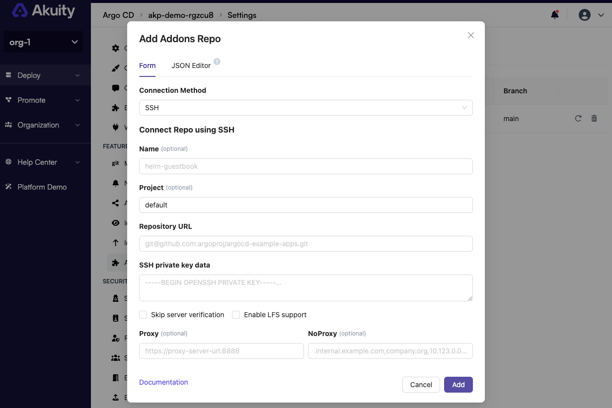 Add Addons Repo