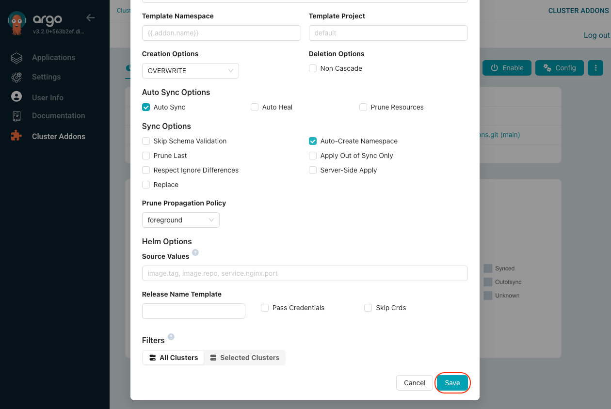 Addon Configuration