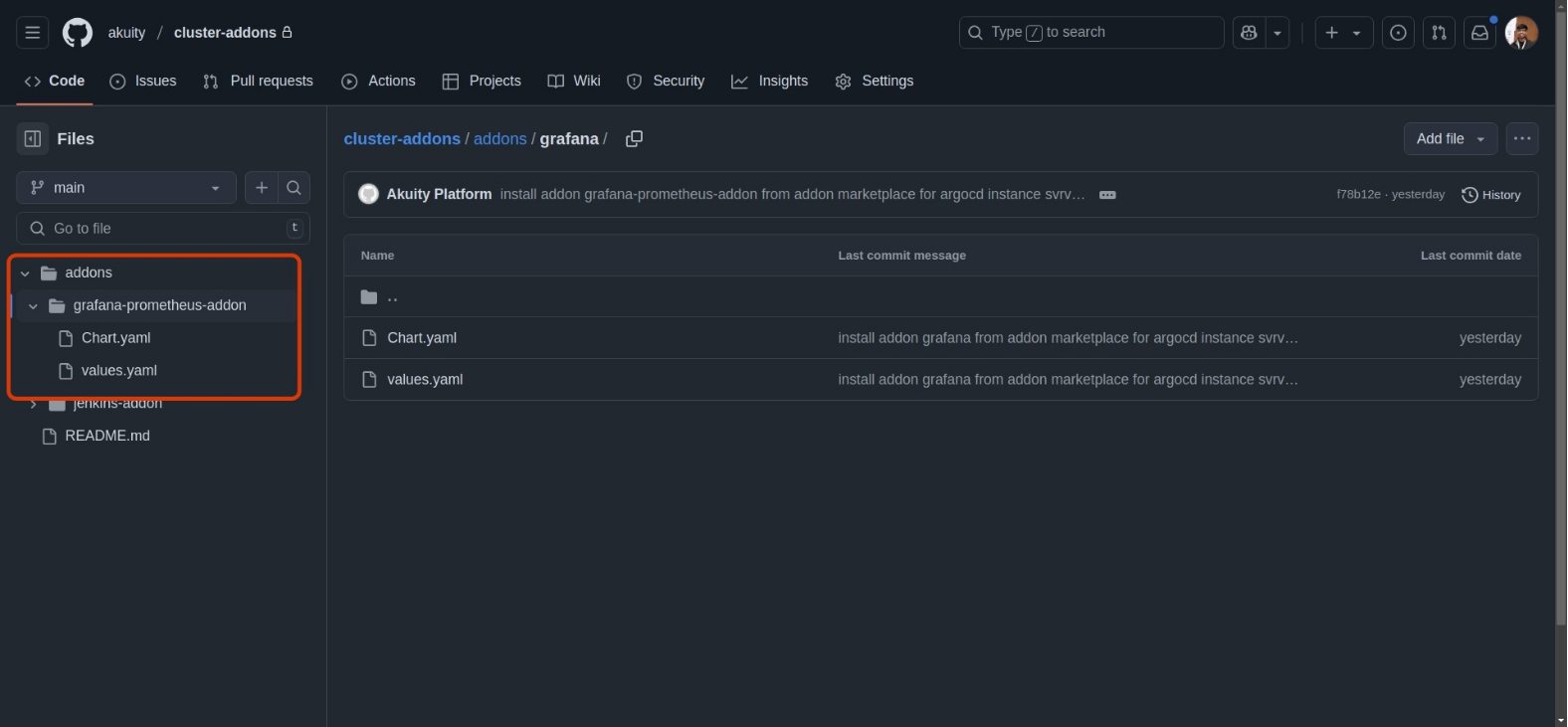 Marketplace Git Repo