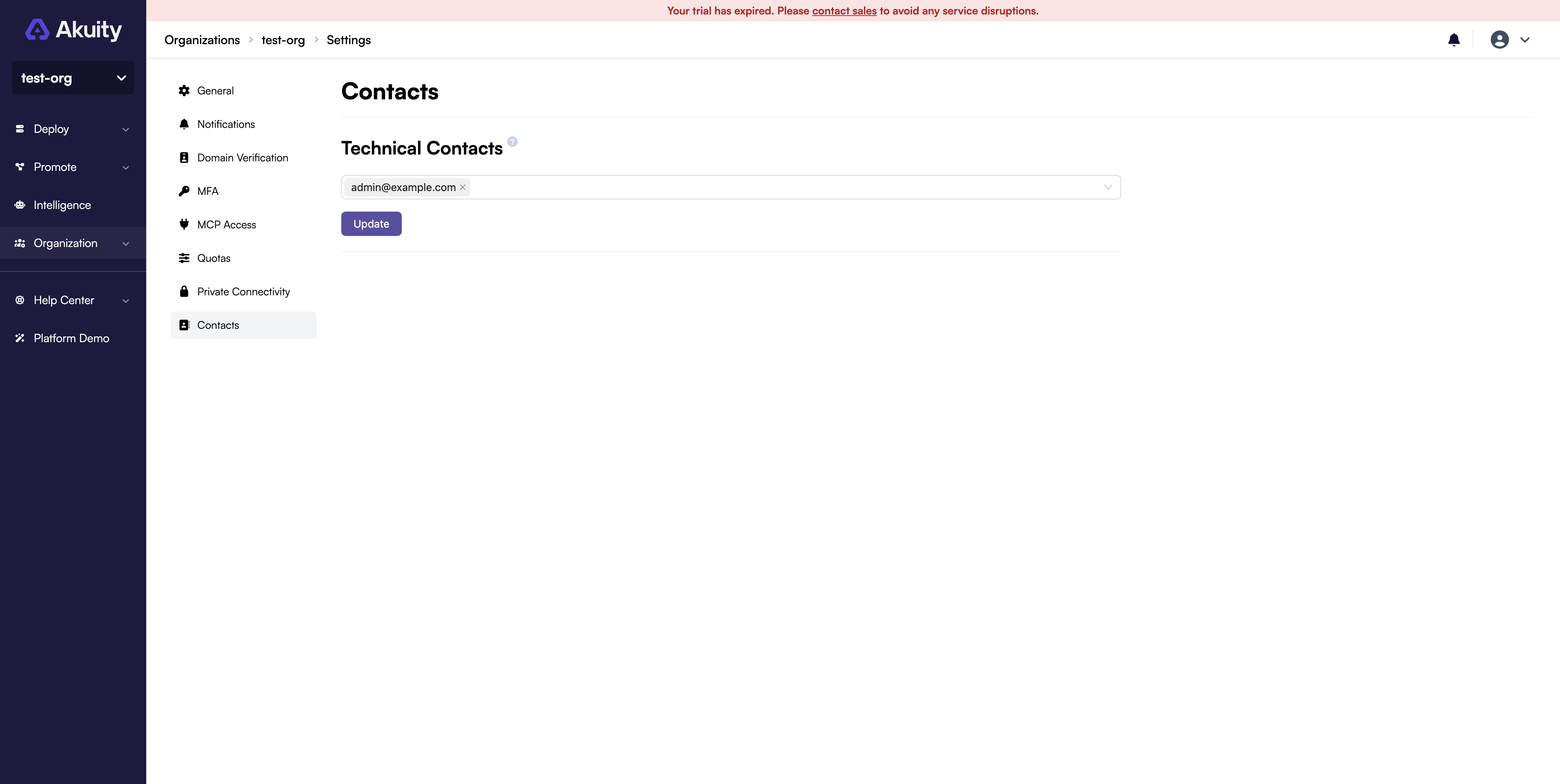 Technical Contacts