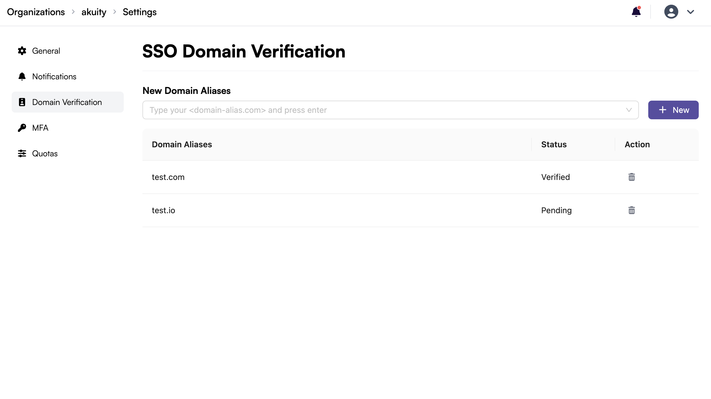 Add Domain Alias