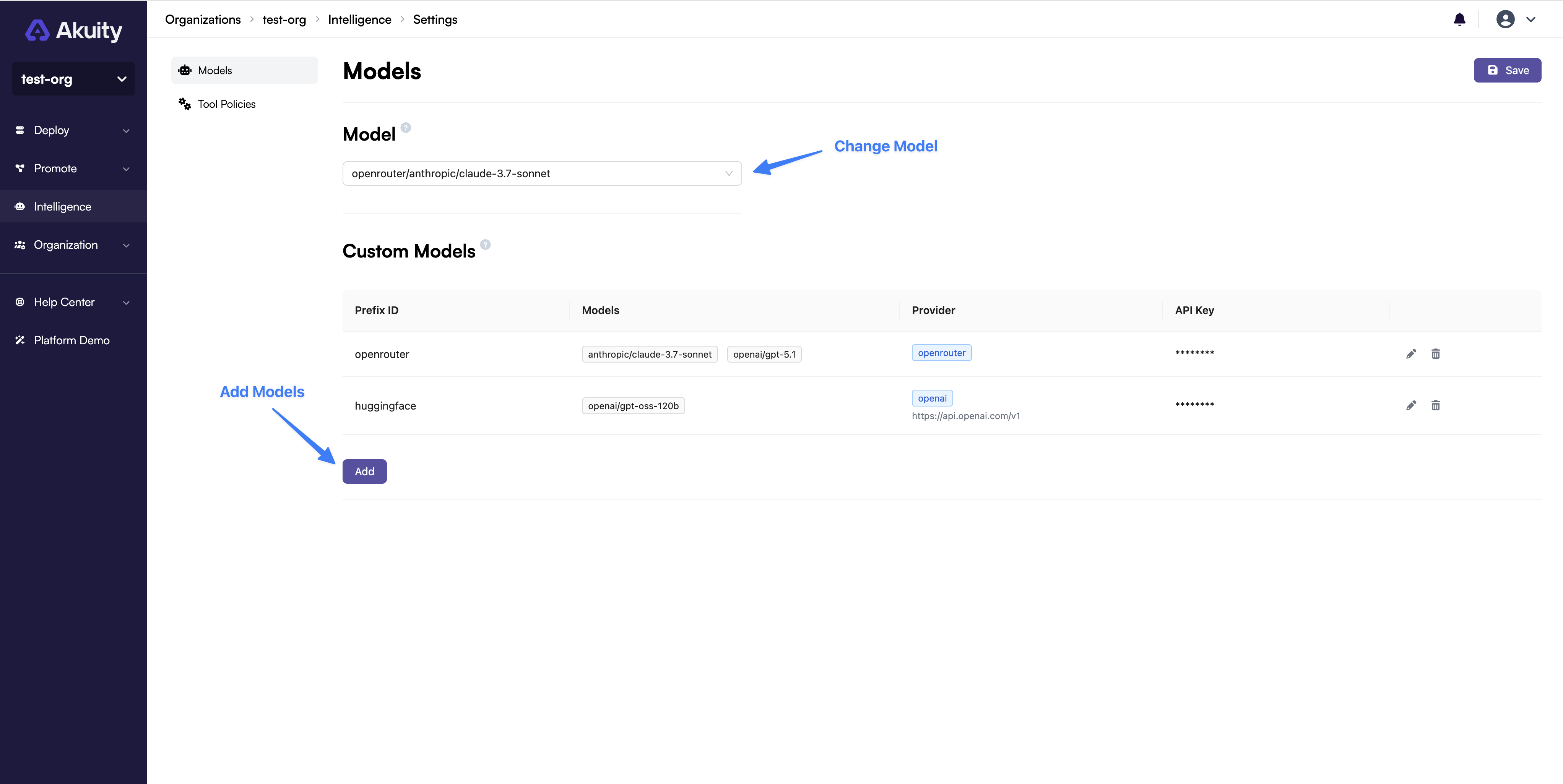 Add and Change Model