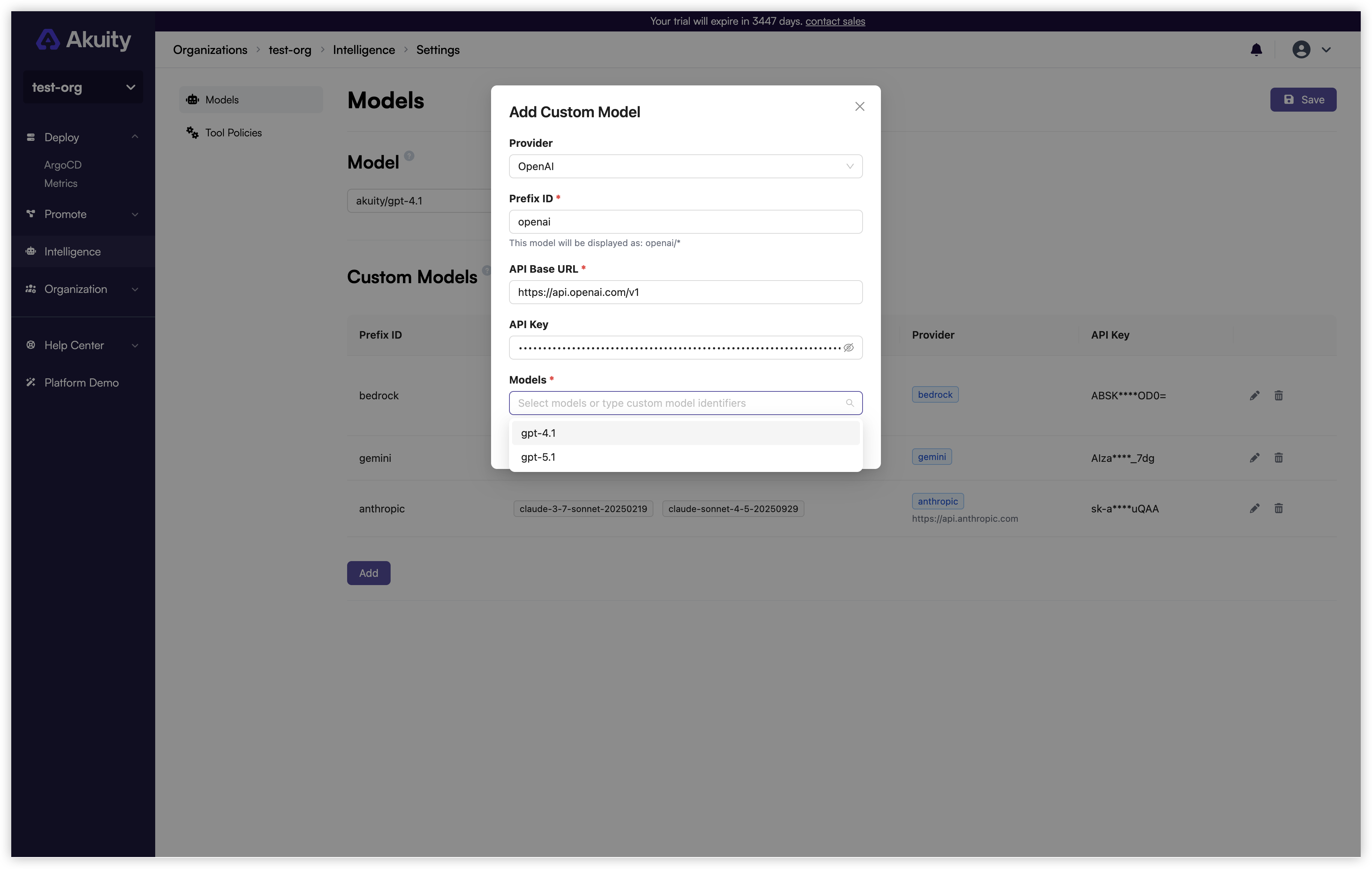 Add Custom Model
