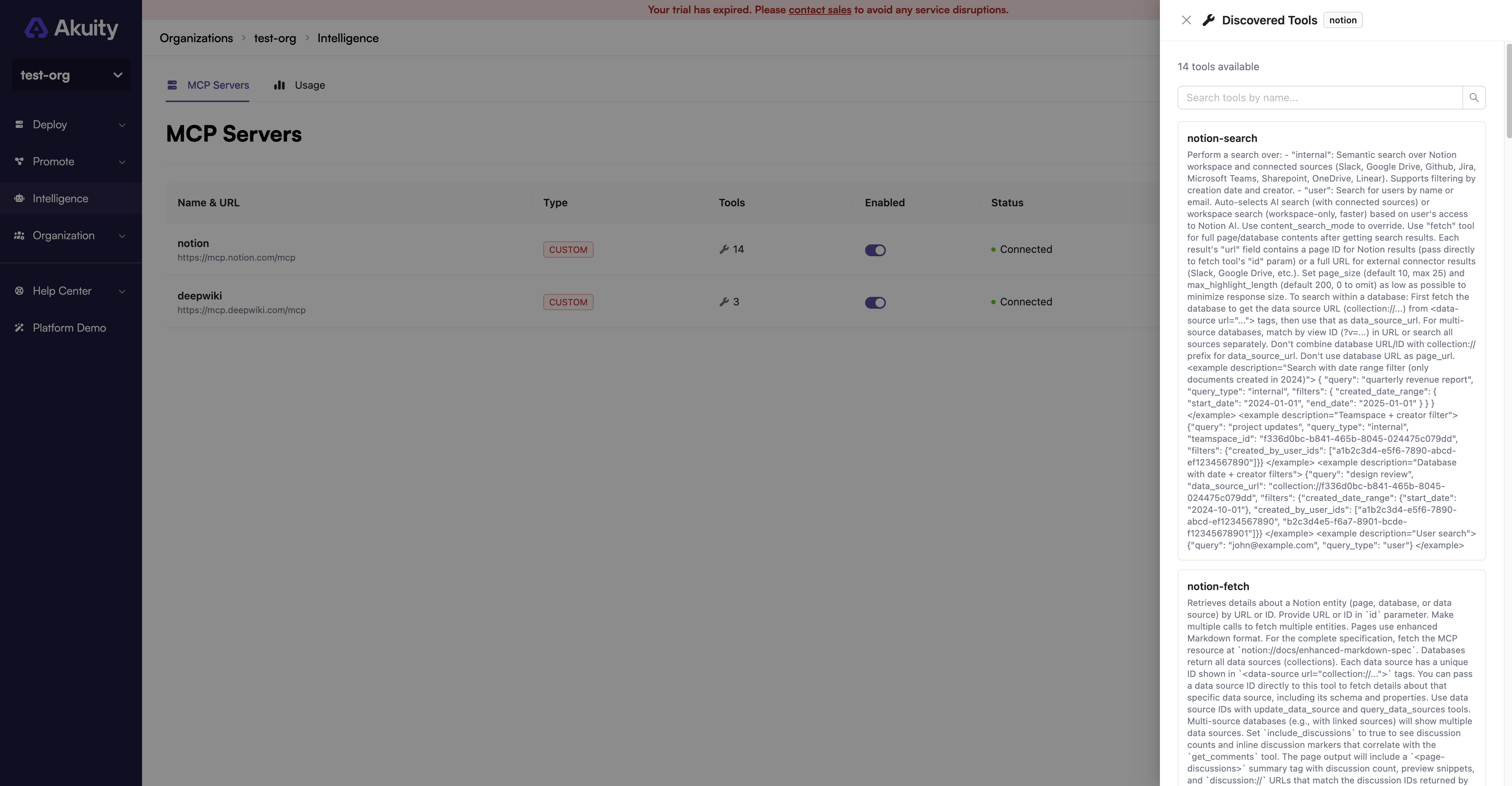 List MCP Server Tools