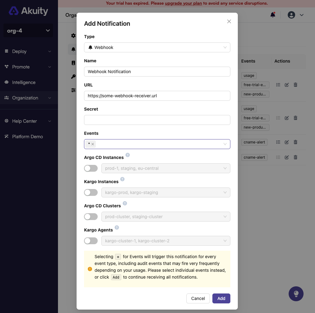 Webhook Setup