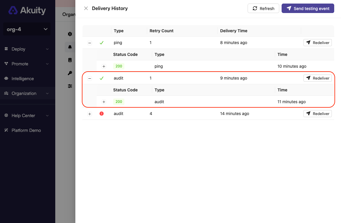 Audit Webhook