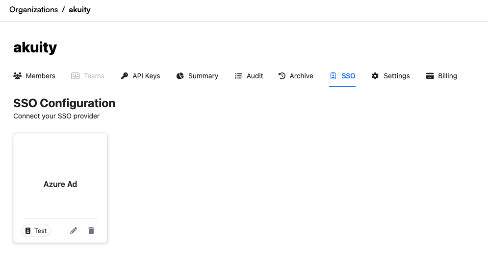 OIDC SSO Settings