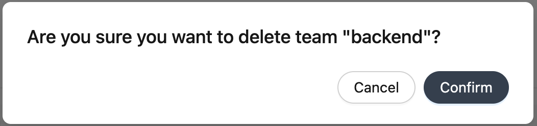 Delete Confirmation