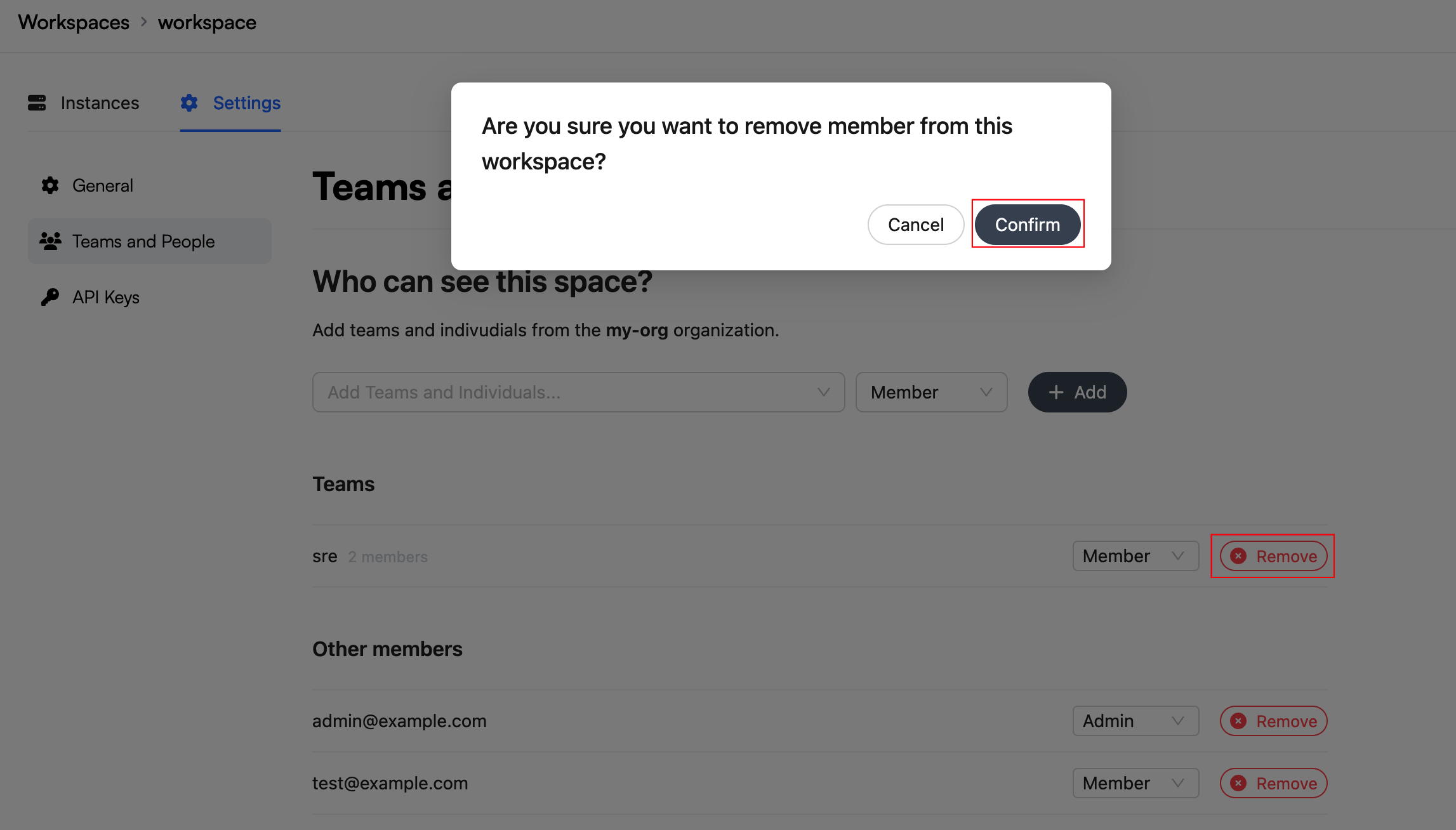 Remove Member